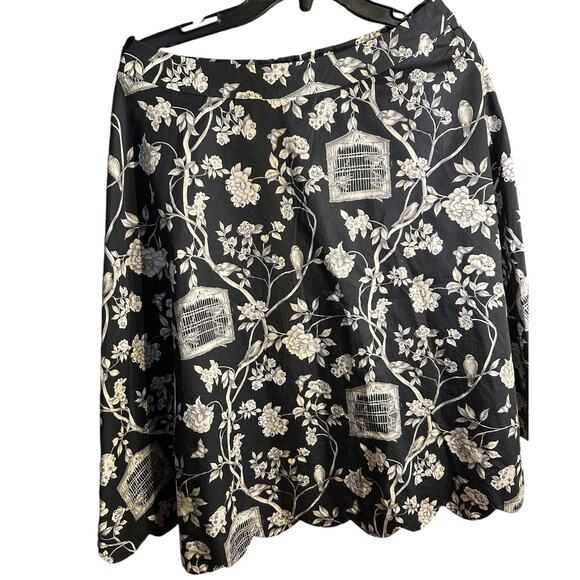 Talbots Flared Skirt - Bird Cage Size 6 - Picture 2 of 6